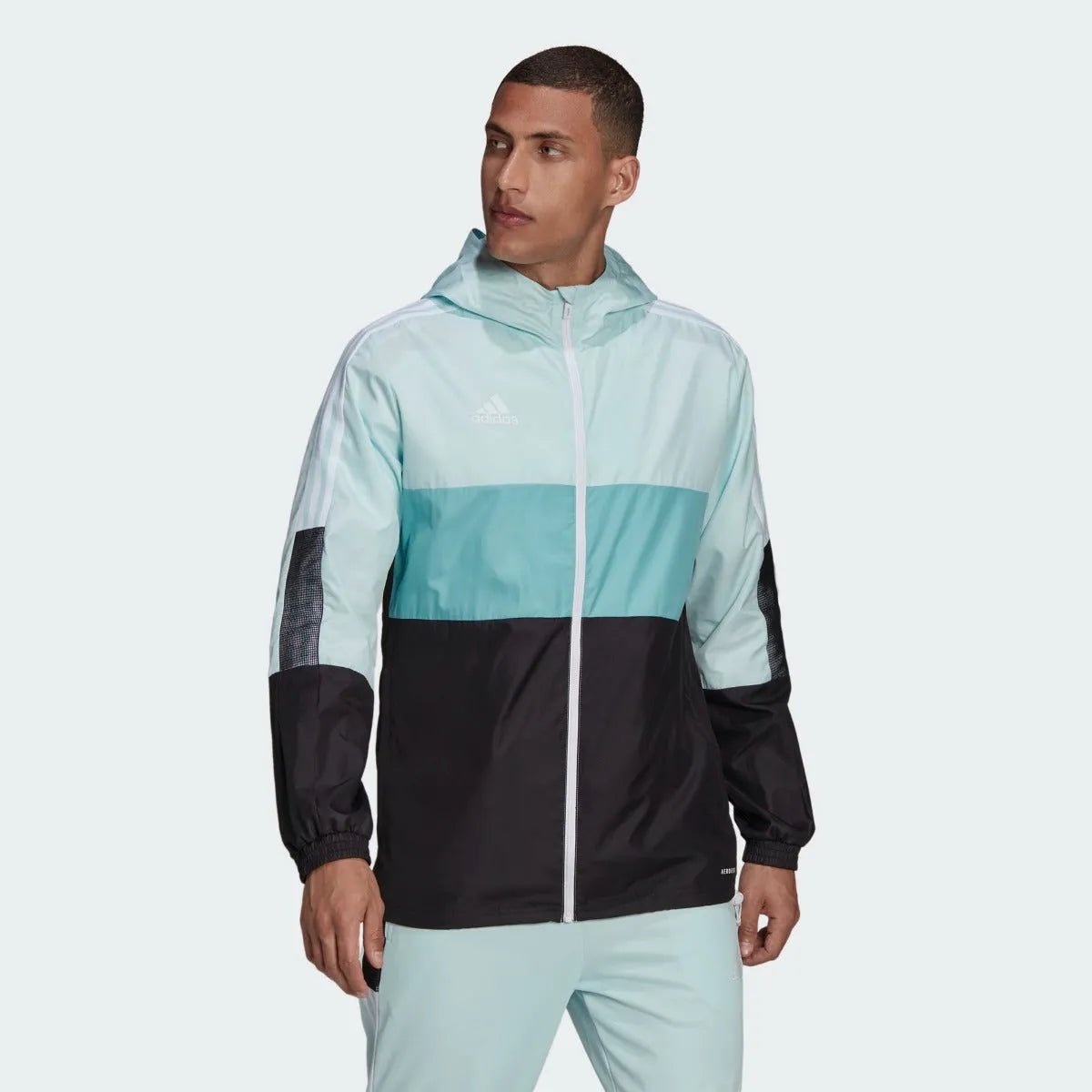 Adidas Tiro Windbreaker Jacket - Mint-Black