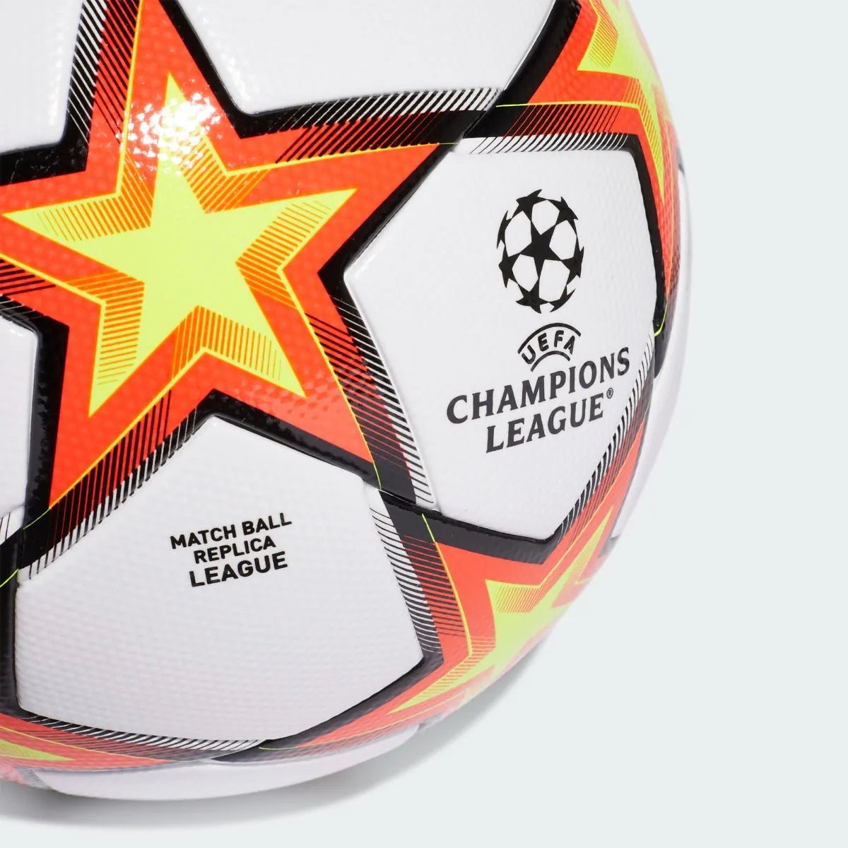 Adidas UCL League Pyrostorm Ball - White-Solar Red-Yellow