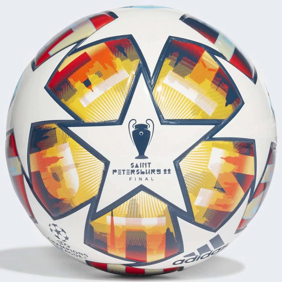 adidas UCL Mini St. Petersburg Soccer Ball - White-Pantone