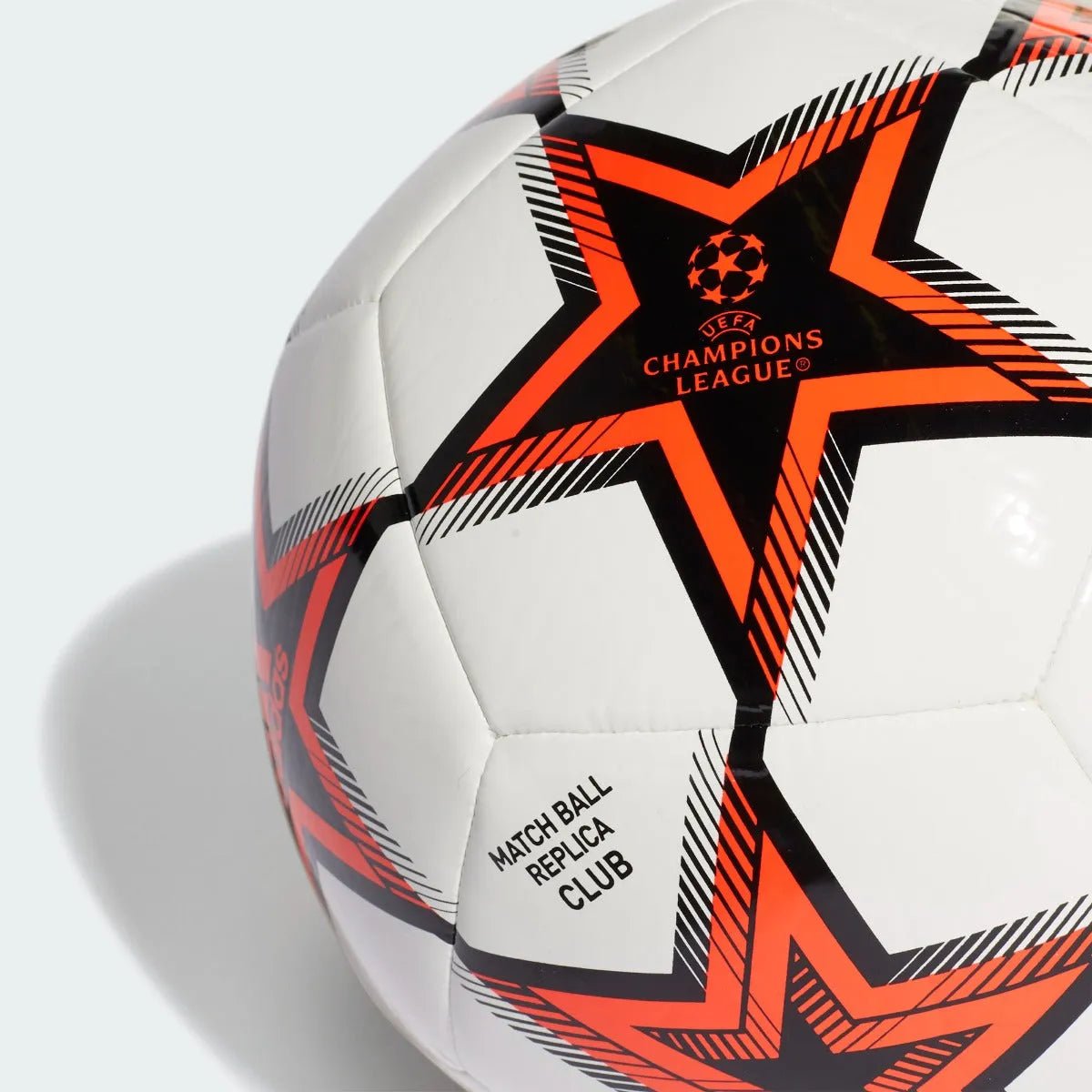 Adidas UCL Pyrostorm Club Ball - White-Red-Black