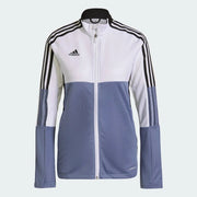 Adidas Women Tiro Track Jacket - White-Orbit Violet (Front)
