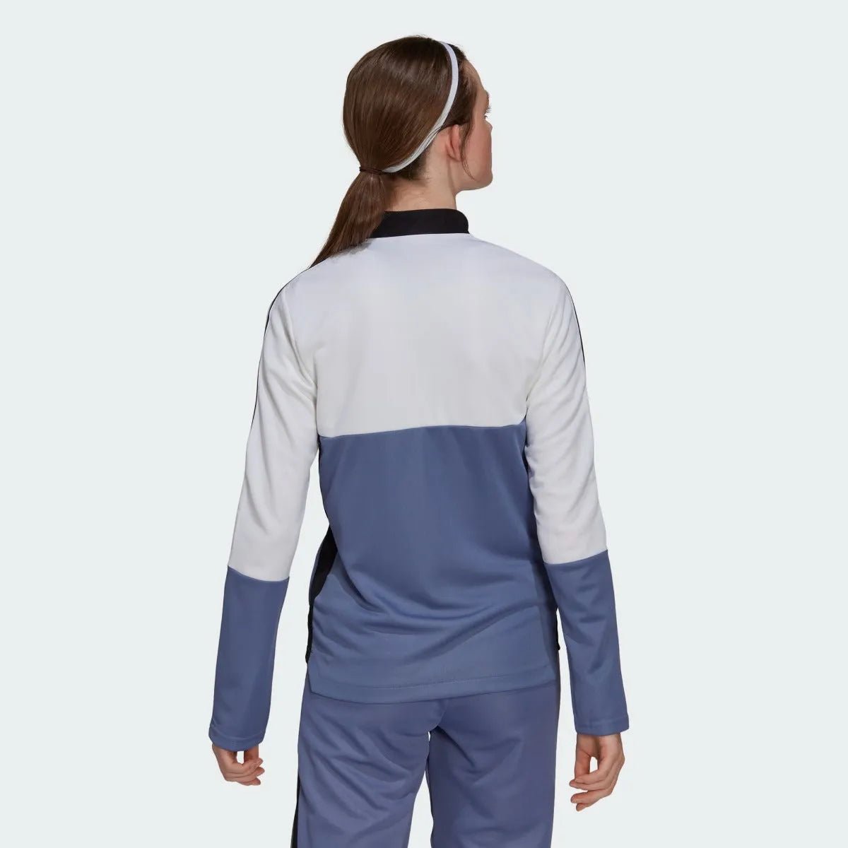 Adidas Women Tiro Track Jacket - White-Orbit Violet (Model - Back)