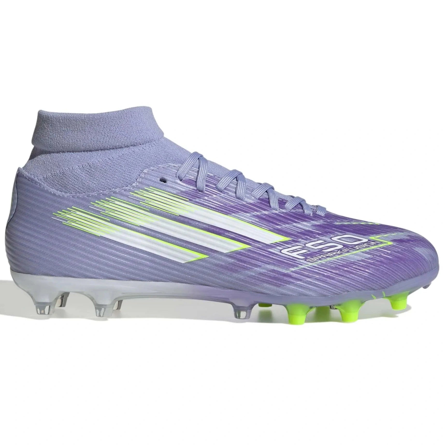 adidas Women's F50 Sparkfusion League Firm-Artificial Ground Soccer Cleats - Radiant Blaze Pack (FA25) (Side 1)