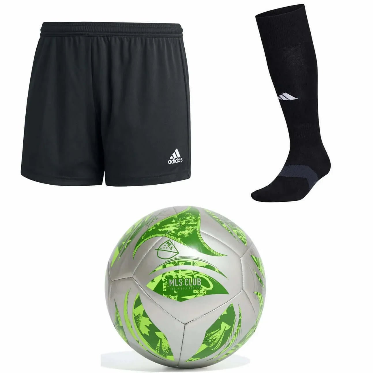 adidas Women's Short/Sock/Ball Bundle