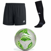 adidas Women's Short/Sock/Ball Bundle