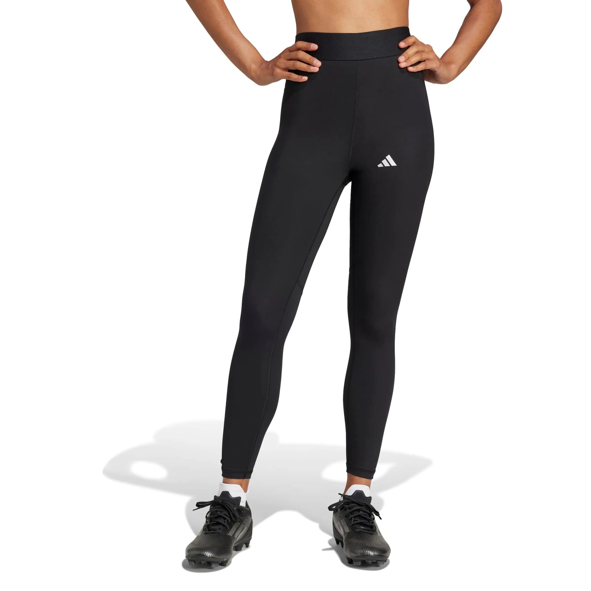 adidas Women's Techfit Long Tights Black (Model - Front)