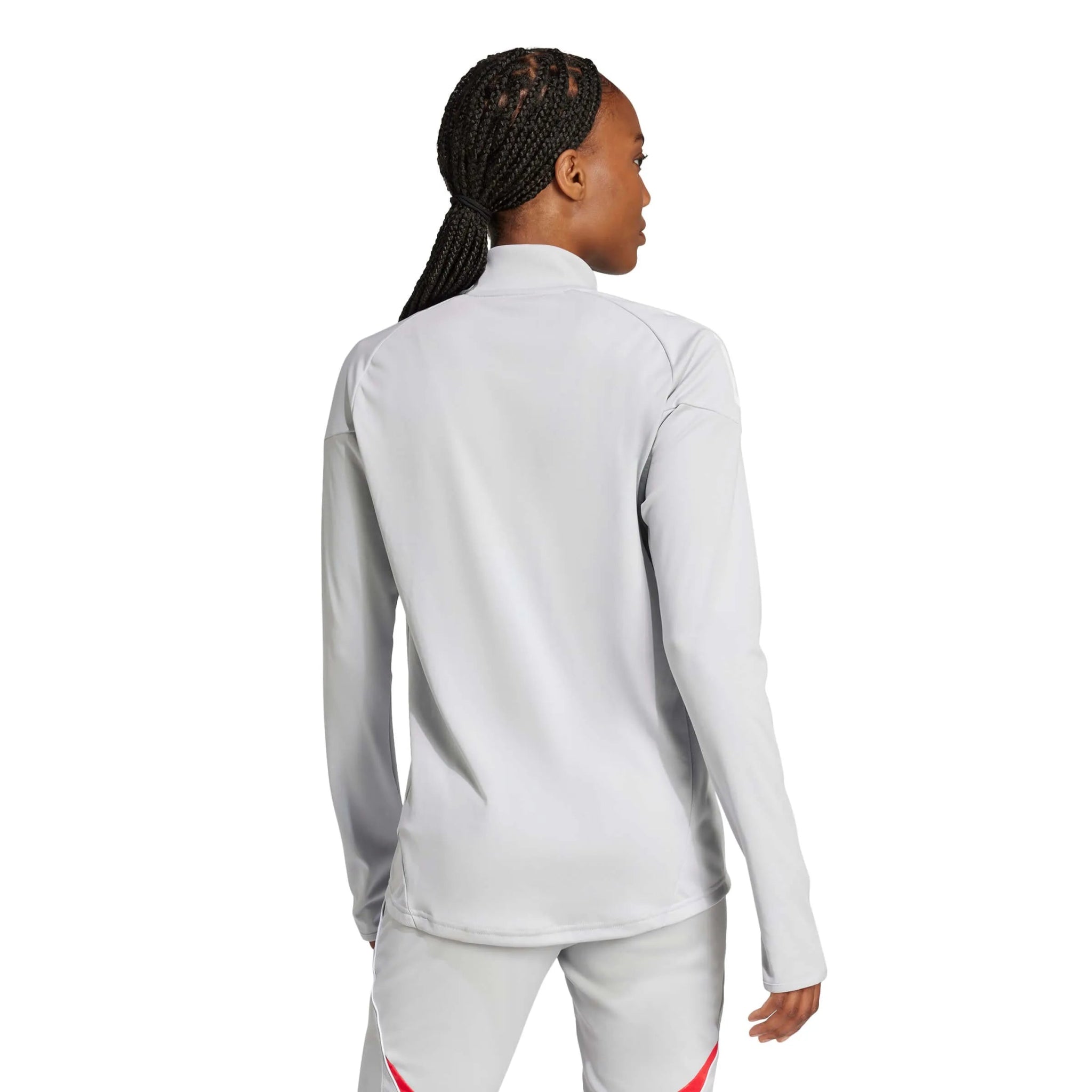 adidas Women's Tiro 25 Competition Training Top Light Grey (Model - Back)