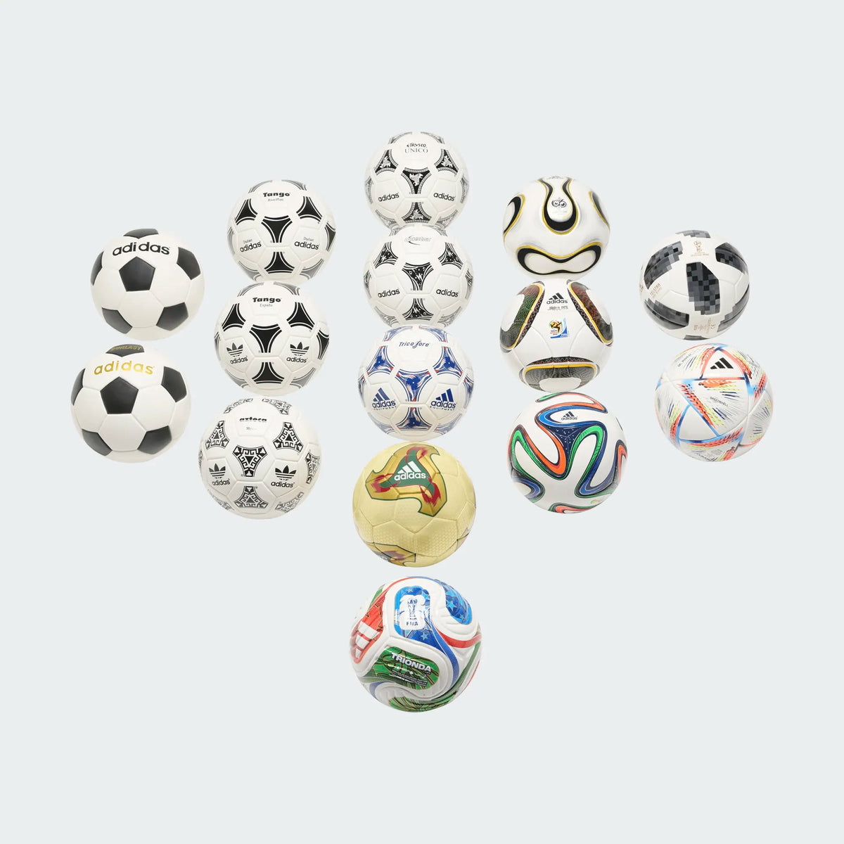 adidas World Cup Historical Mini Ball Set – ProSoccer adidas World Cup Historical Mini Ball Set – ProSoccer