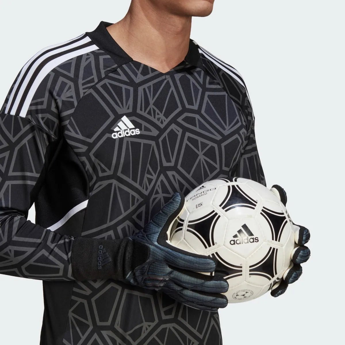 Adidas X Pro Goalkeeper Gloves - Black-Blue Rush