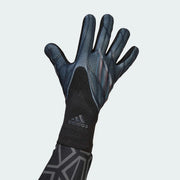 Adidas X Pro Goalkeeper Gloves - Black-Blue Rush