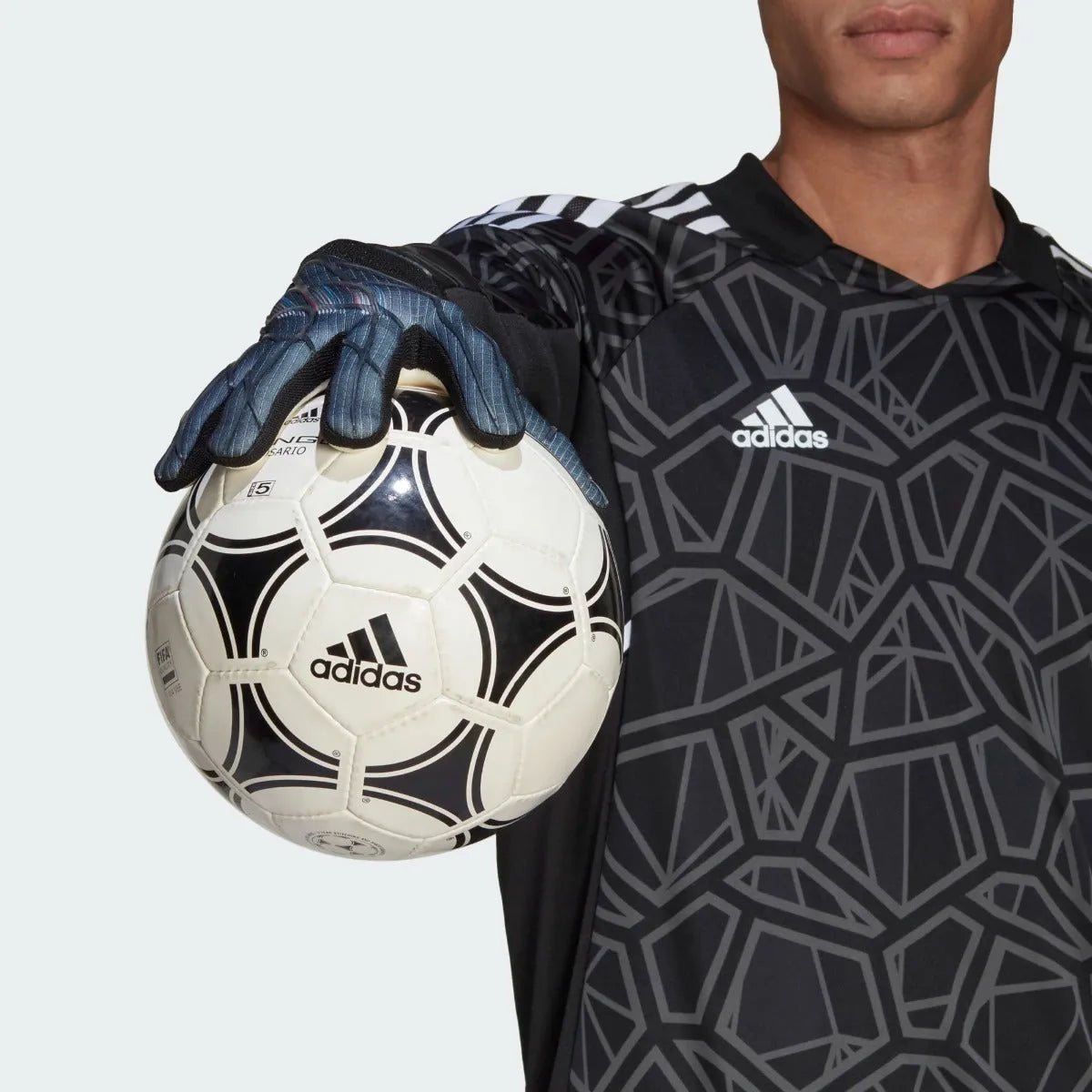 Adidas X Pro Goalkeeper Gloves - Black-Blue Rush