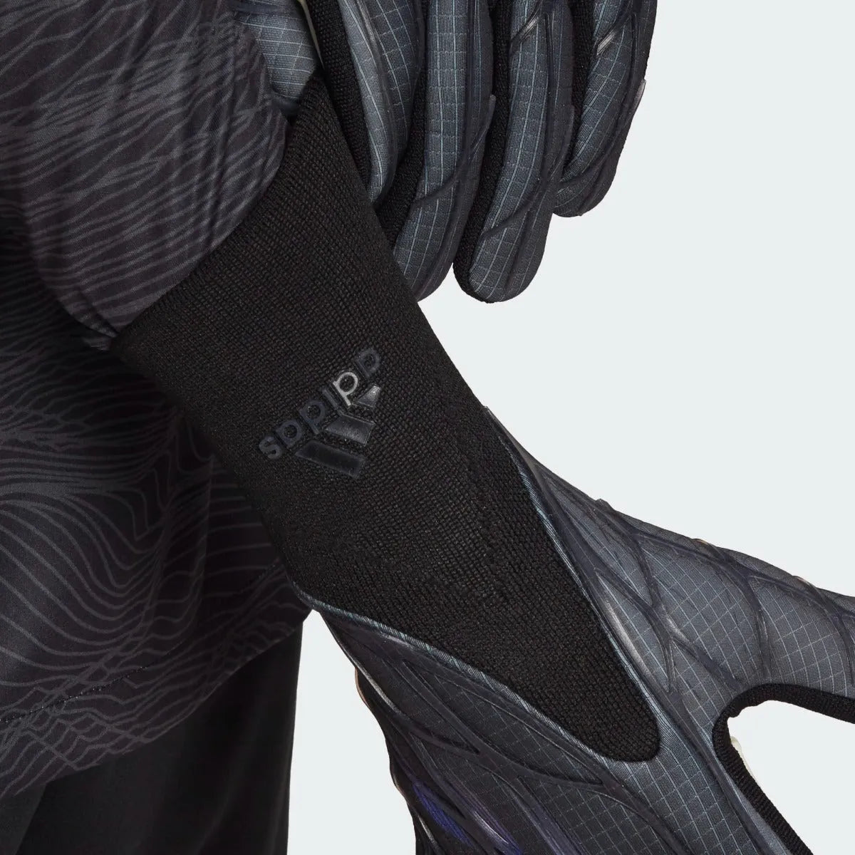 Adidas X Pro Goalkeeper Gloves - Black-Grey-Blue