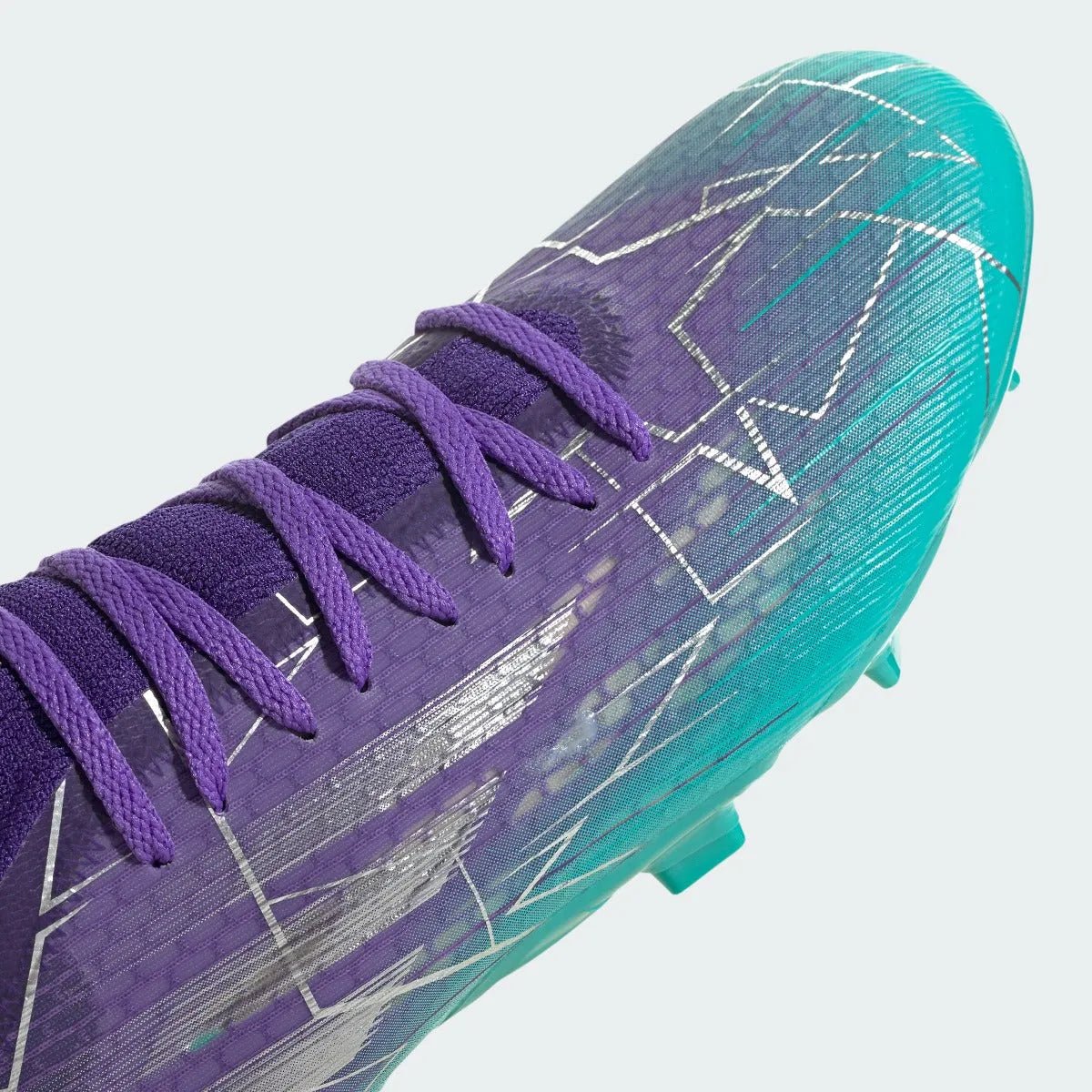 adidas X Speedflow .3 FG - Purple-Silver-Mint Soccer Cleats