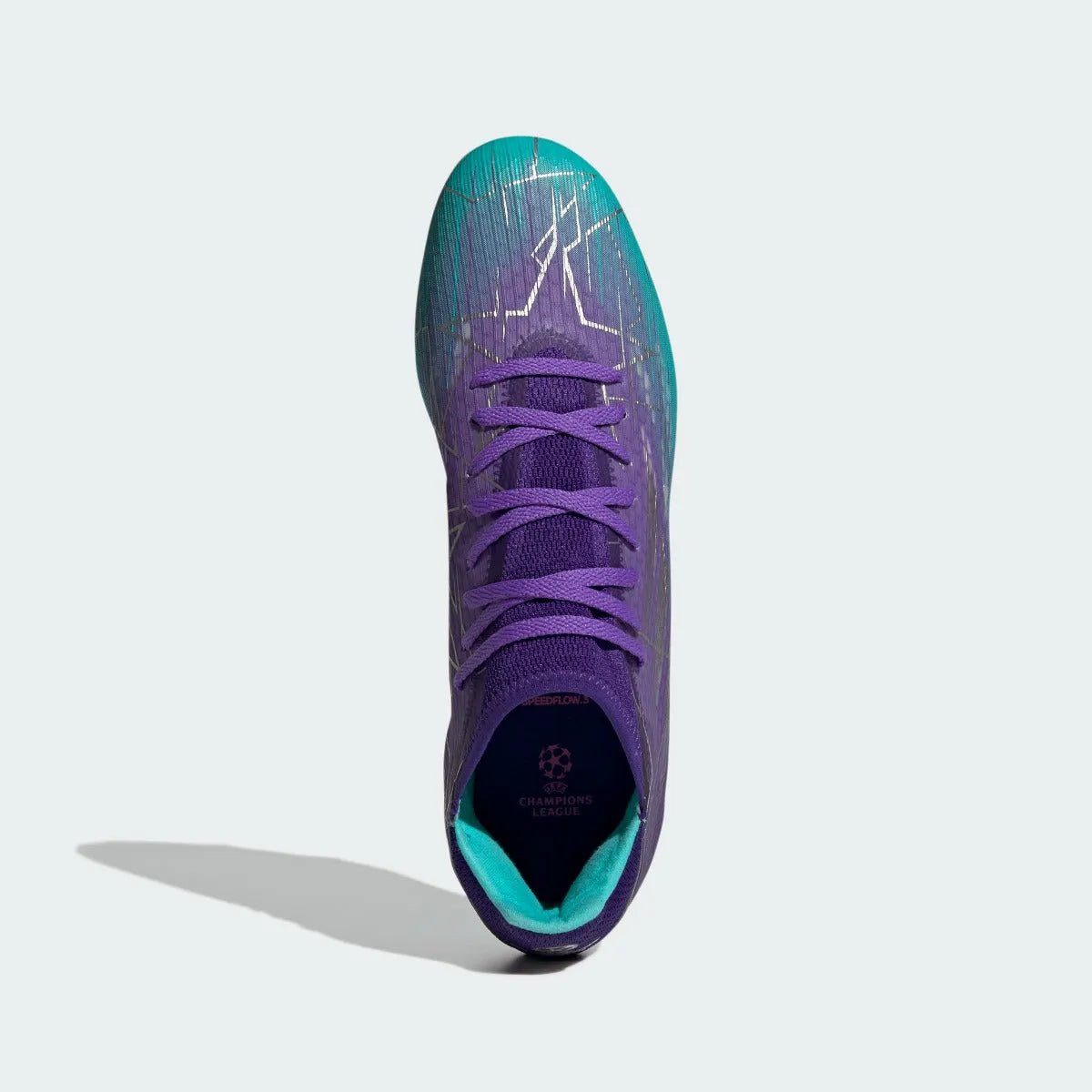 adidas X Speedflow .3 FG - Purple-Silver-Mint Soccer Cleats