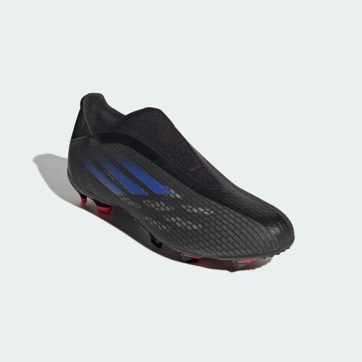 Adidas X Speedflow .3 Laceless FG - Black-Sonic Ink