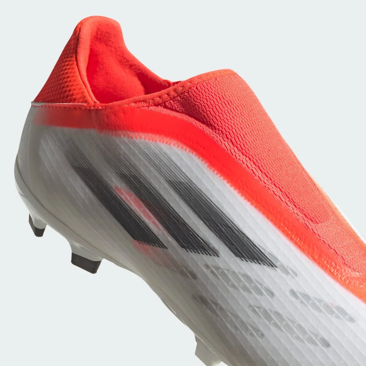Adidas X Speedflow .3 Laceless FG - White-Iron. Metallic