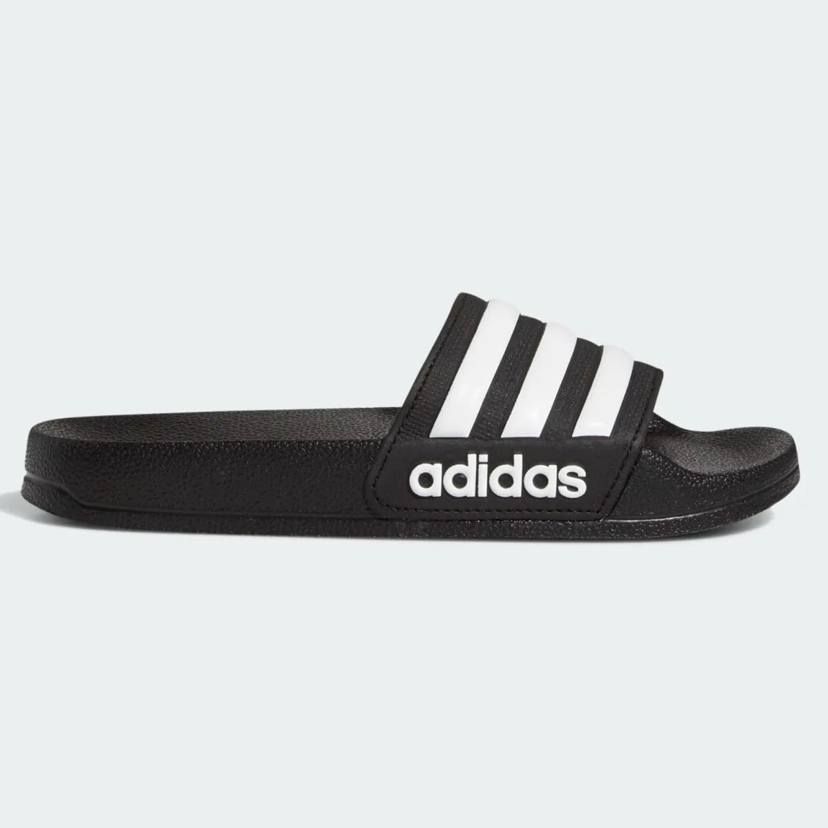 Adidas Youth Adilette Shower Sandal - Black-White (Side 1)