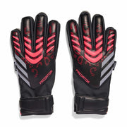 adidas Youth Predator GL Match FS Goalkeeper Gloves Black / Black / Lucid Red (Pair)