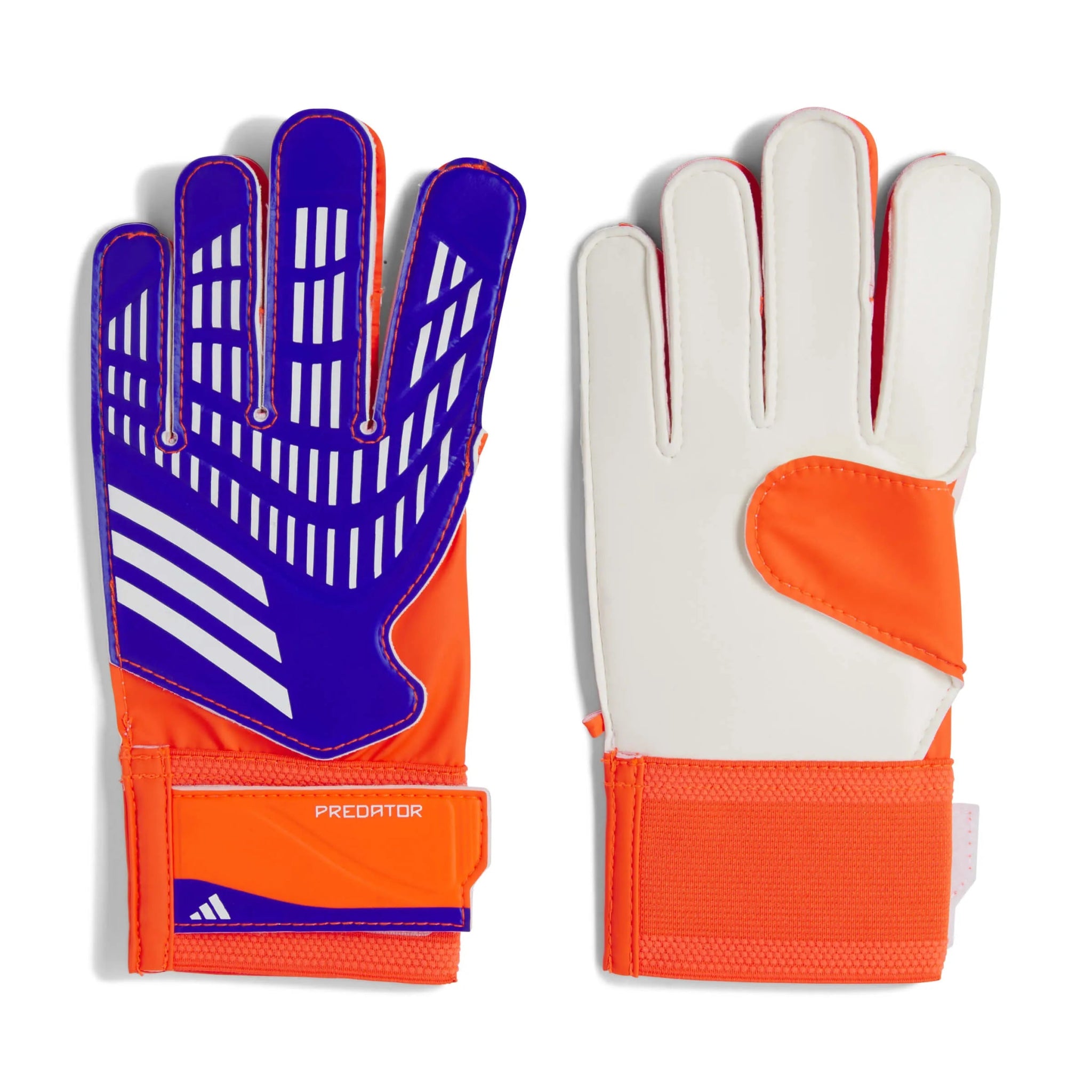 adidas Youth Predator GL Training Goalkeeper Gloves Lucid Blue / Solar Red / White (Pair)