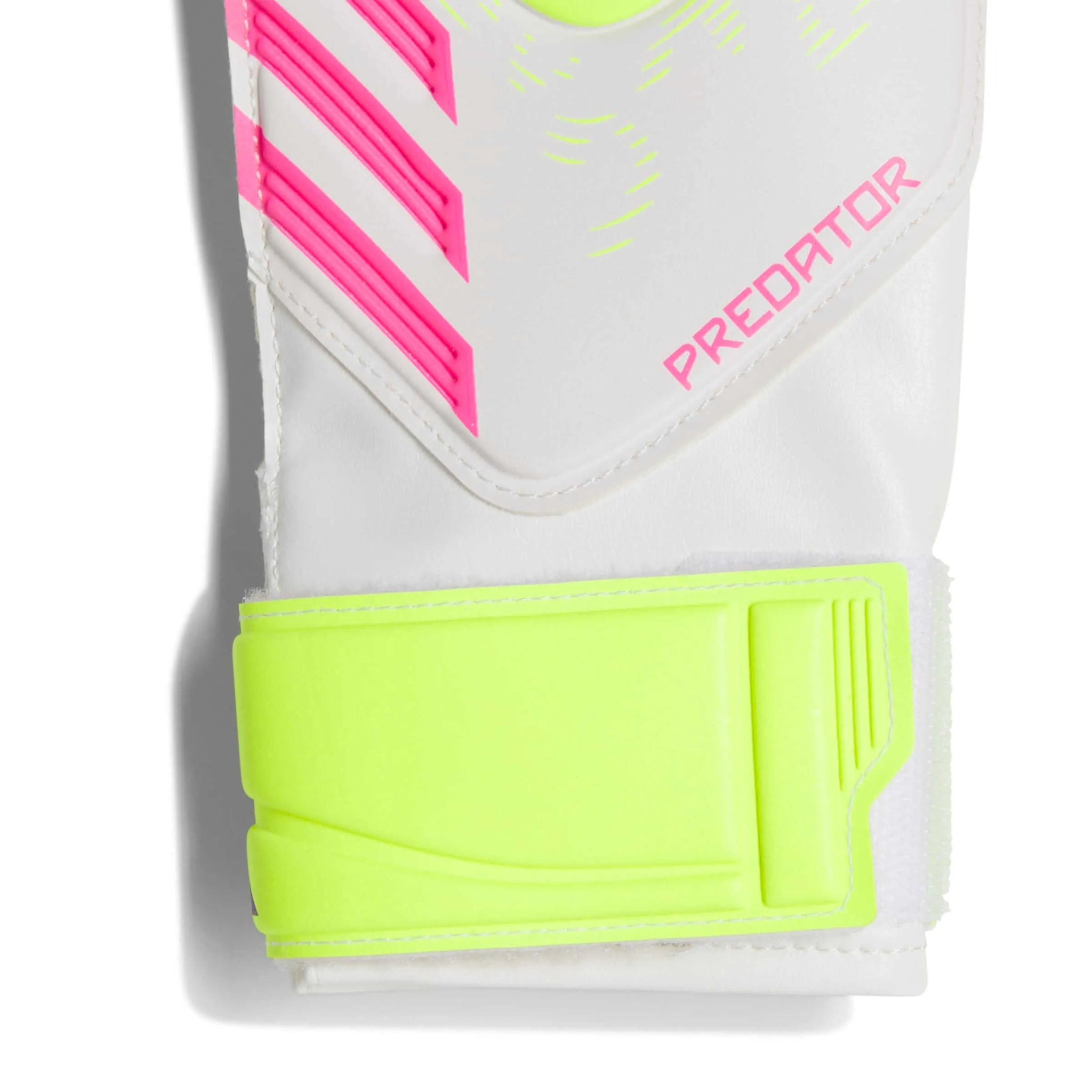 adidas Youth Predator GL Training Goalkeeper Gloves White / Lucid Lemon / Lucid Pink (Detail 1)