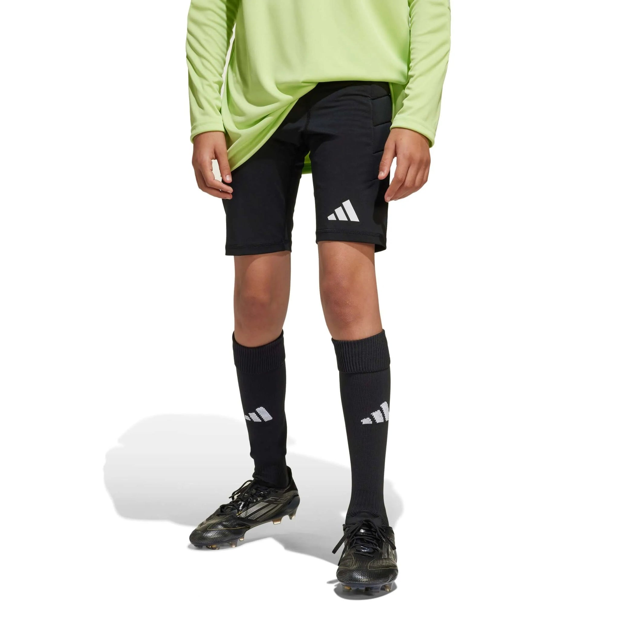 adidas Youth Squadra 25 Goalkeeper Padded Short Leggings (Model - Front)