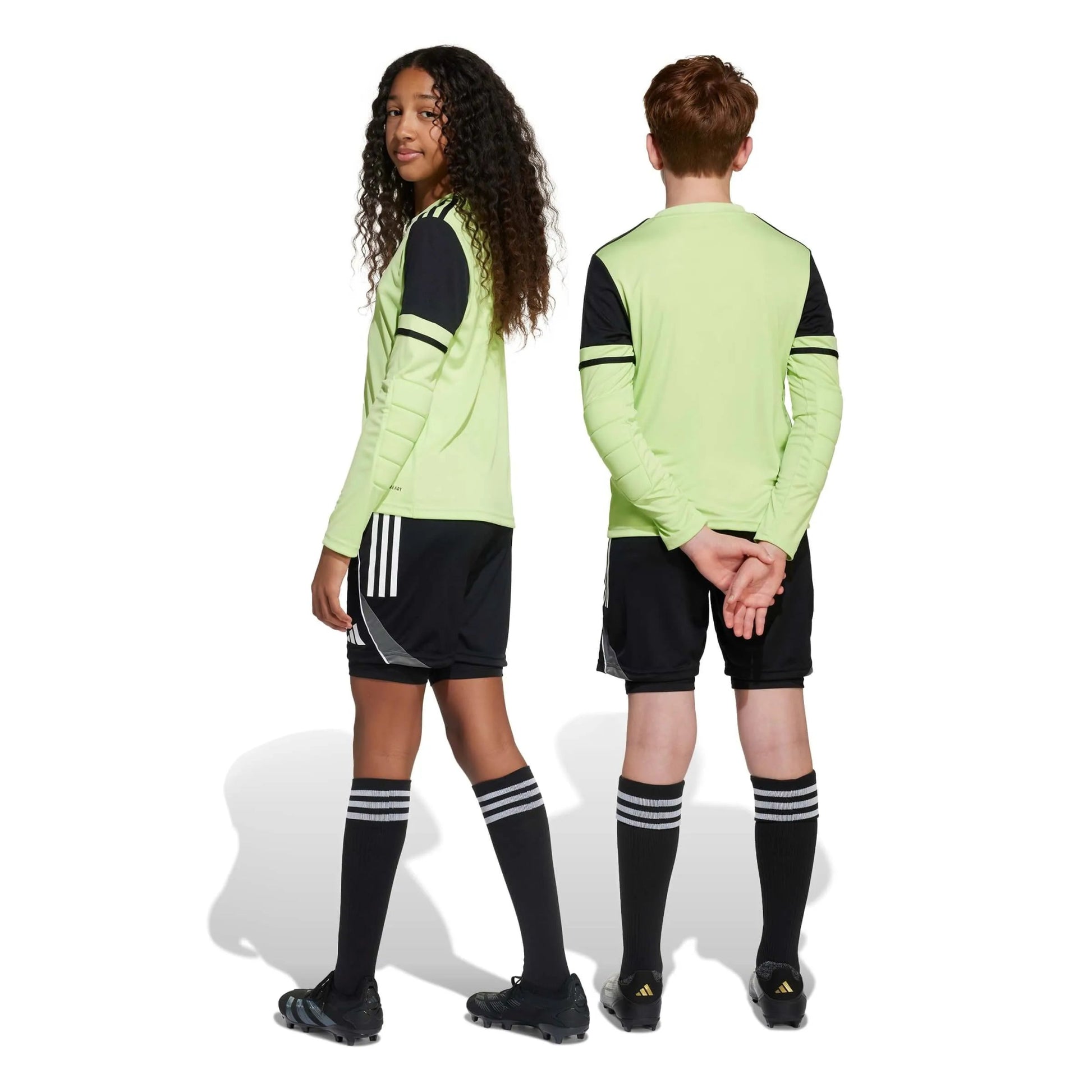 adidas Youth Squadra 25 Goalkeeper Padded Short Leggings (Models - Back)