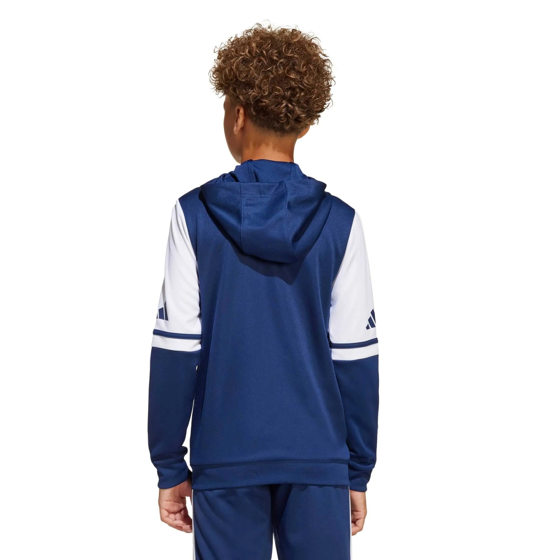 adidas Youth Squadra 25 Hoodie Navy Blue (Model - Back)