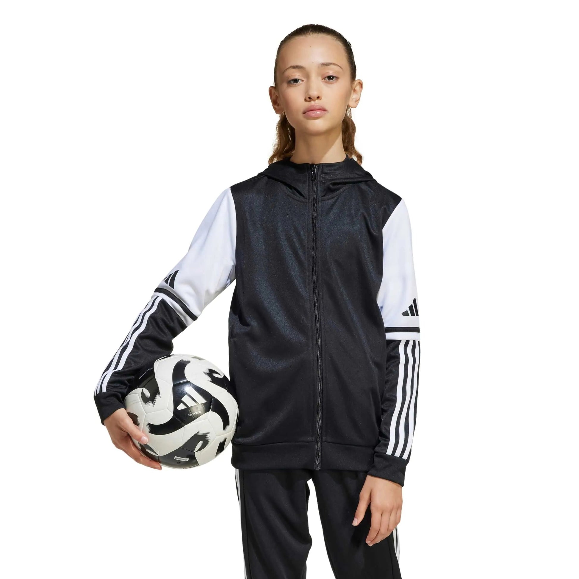 adidas Youth Squadra 25 Hoodie Black (Model - Front)
