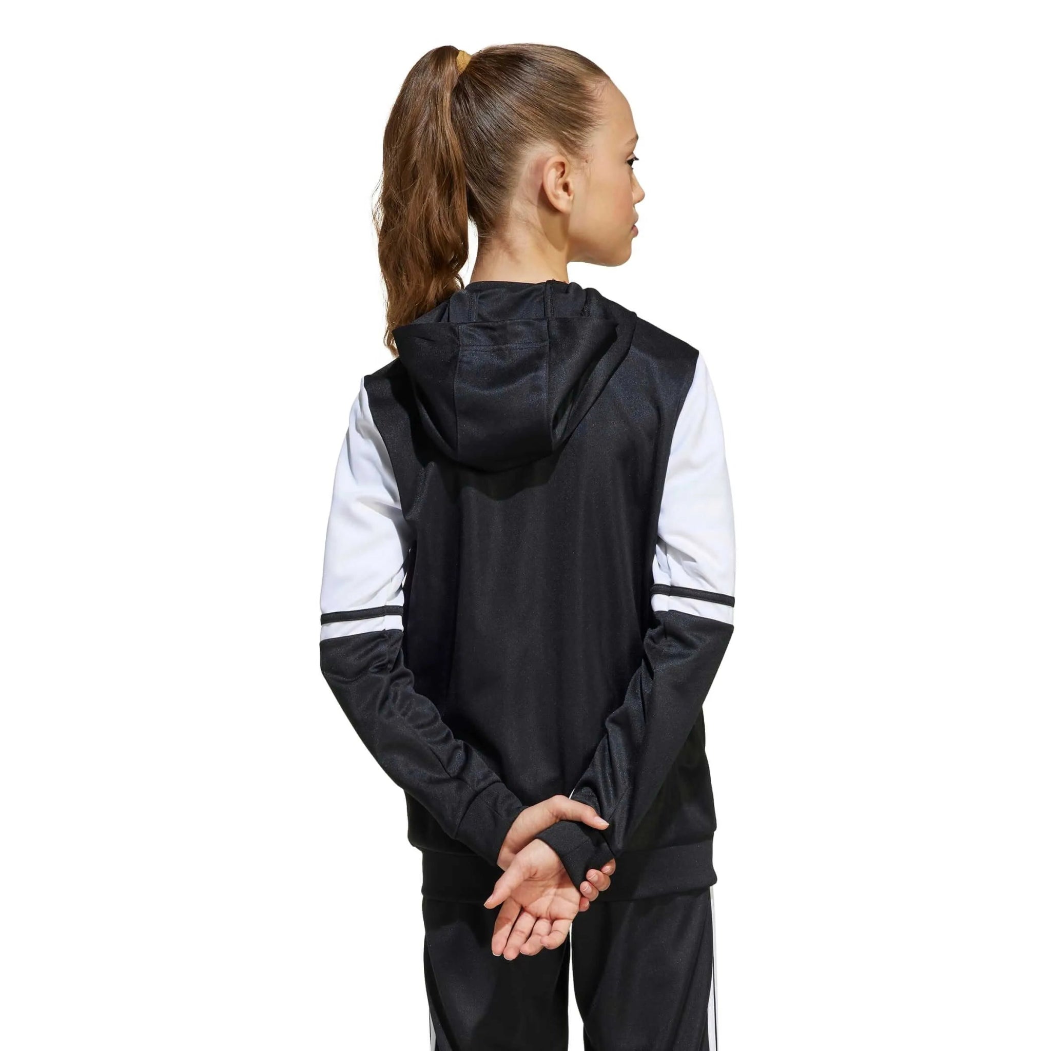 adidas Youth Squadra 25 Hoodie Black (Model - Back)