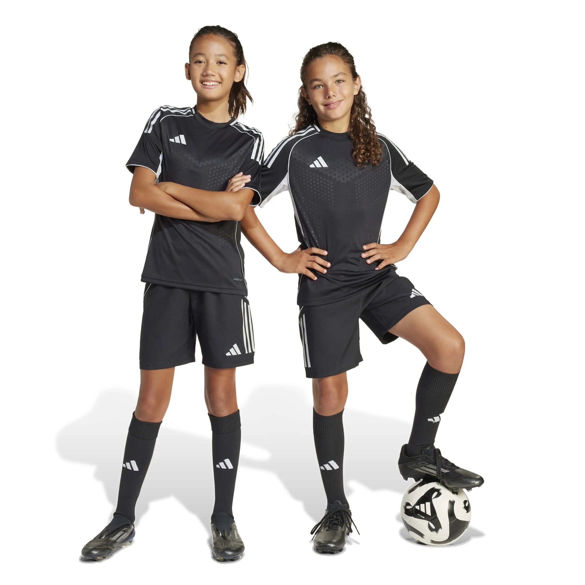 adidas Youth Tiro 25 Competition Match Shorts Black (Models - Front)