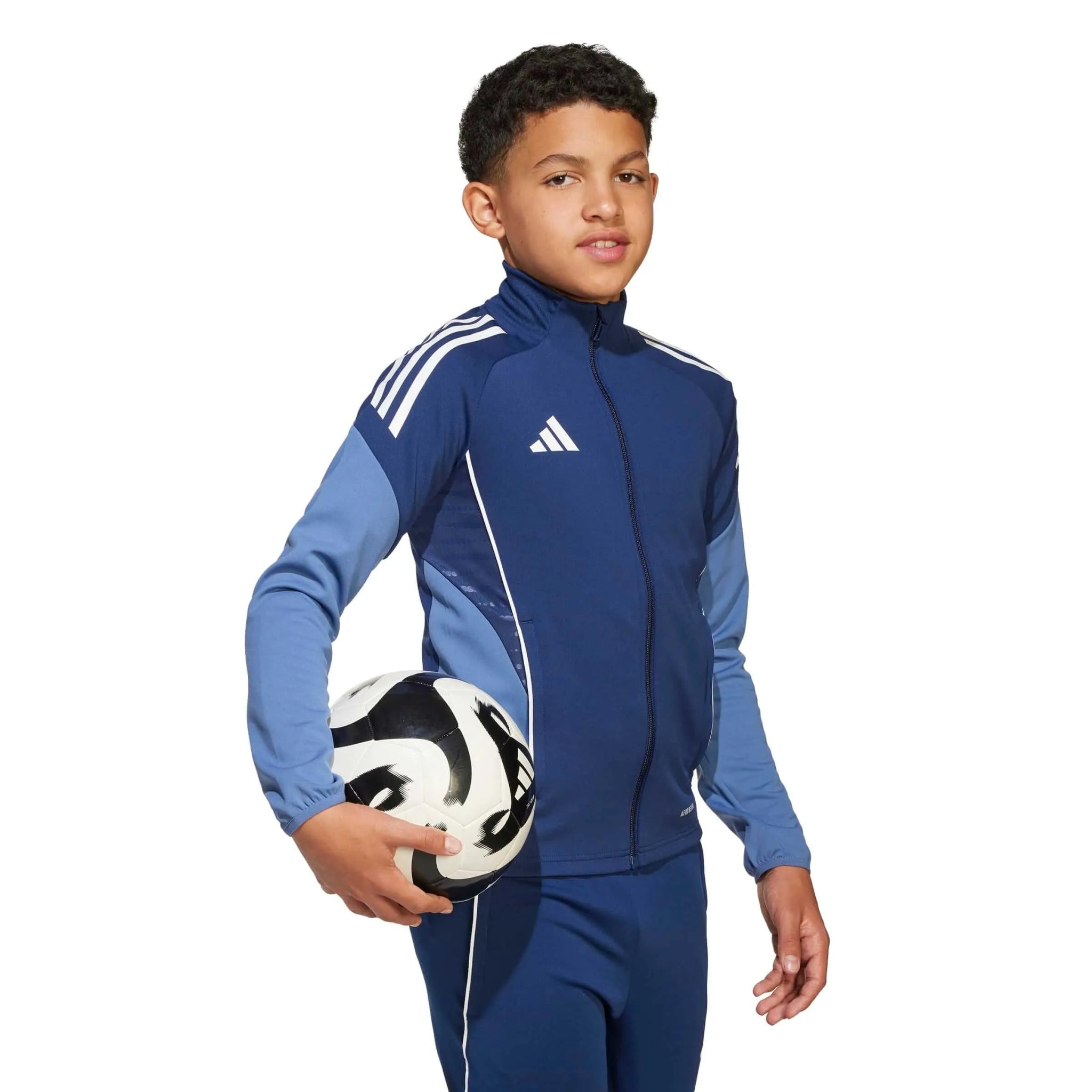 adidas Youth Tiro 25 Competition Training Jacket Navy Blue (Model - Front)