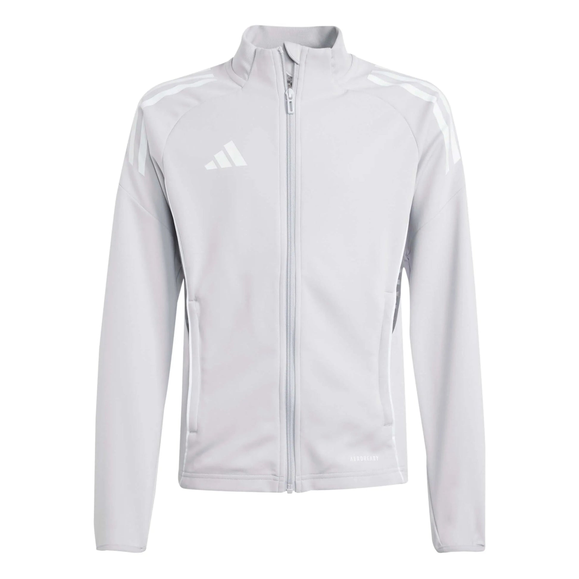 adidas Youth Tiro 25 Competition Training Jacket Light Grey (Front)