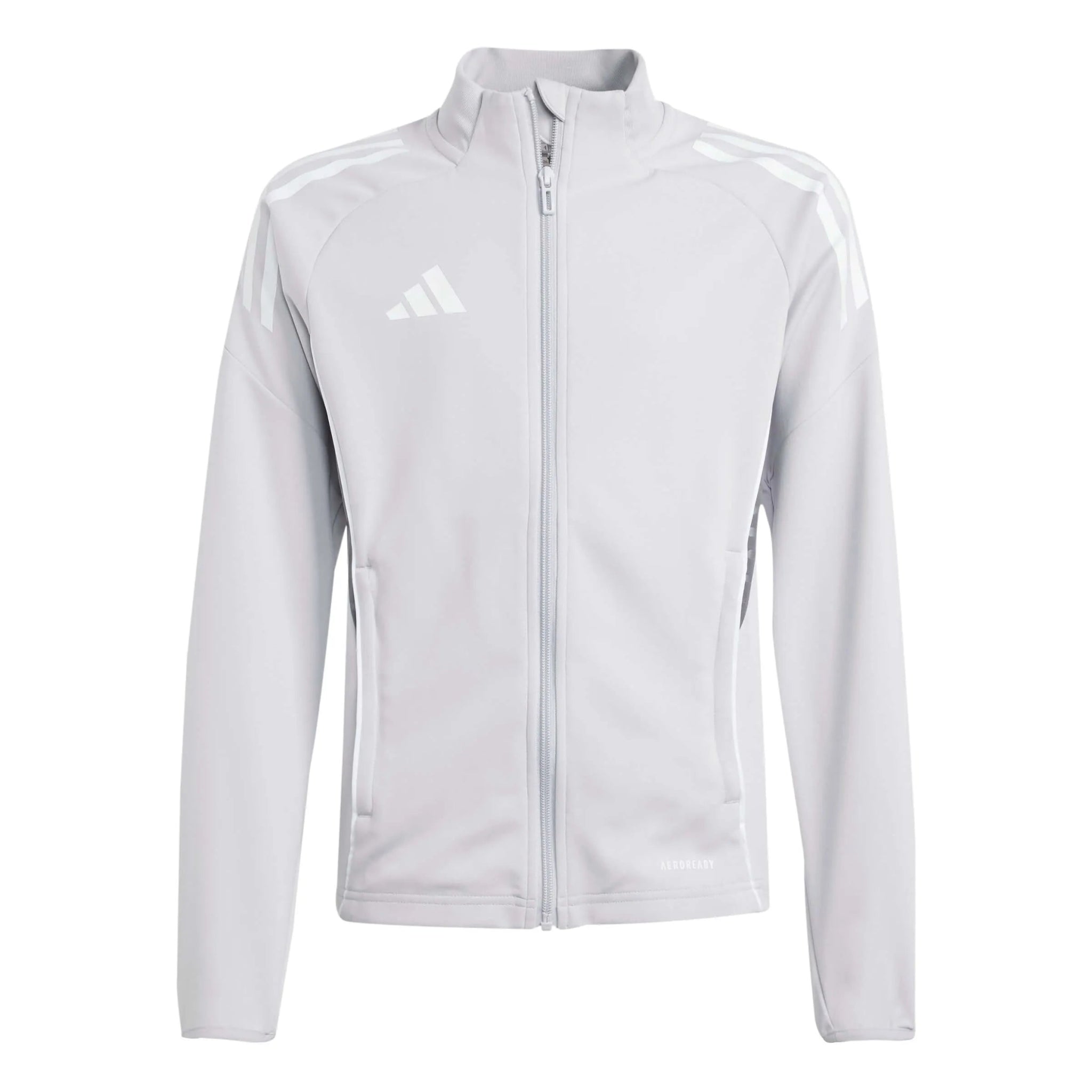 adidas Youth Tiro 25 Competition Training Jacket Light Grey (Front)