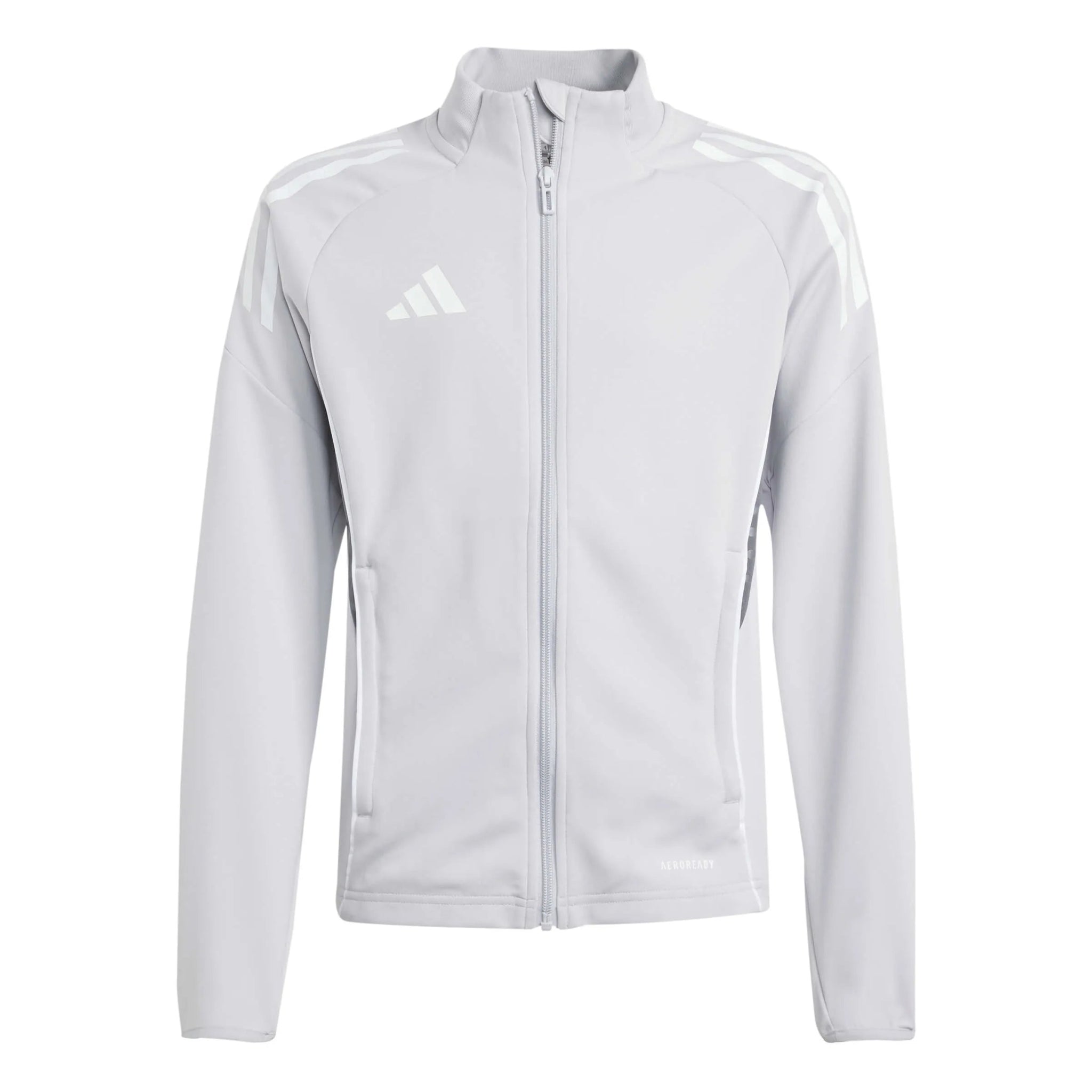 adidas Youth Tiro 25 Competition Training Jacket Light Grey (Front)