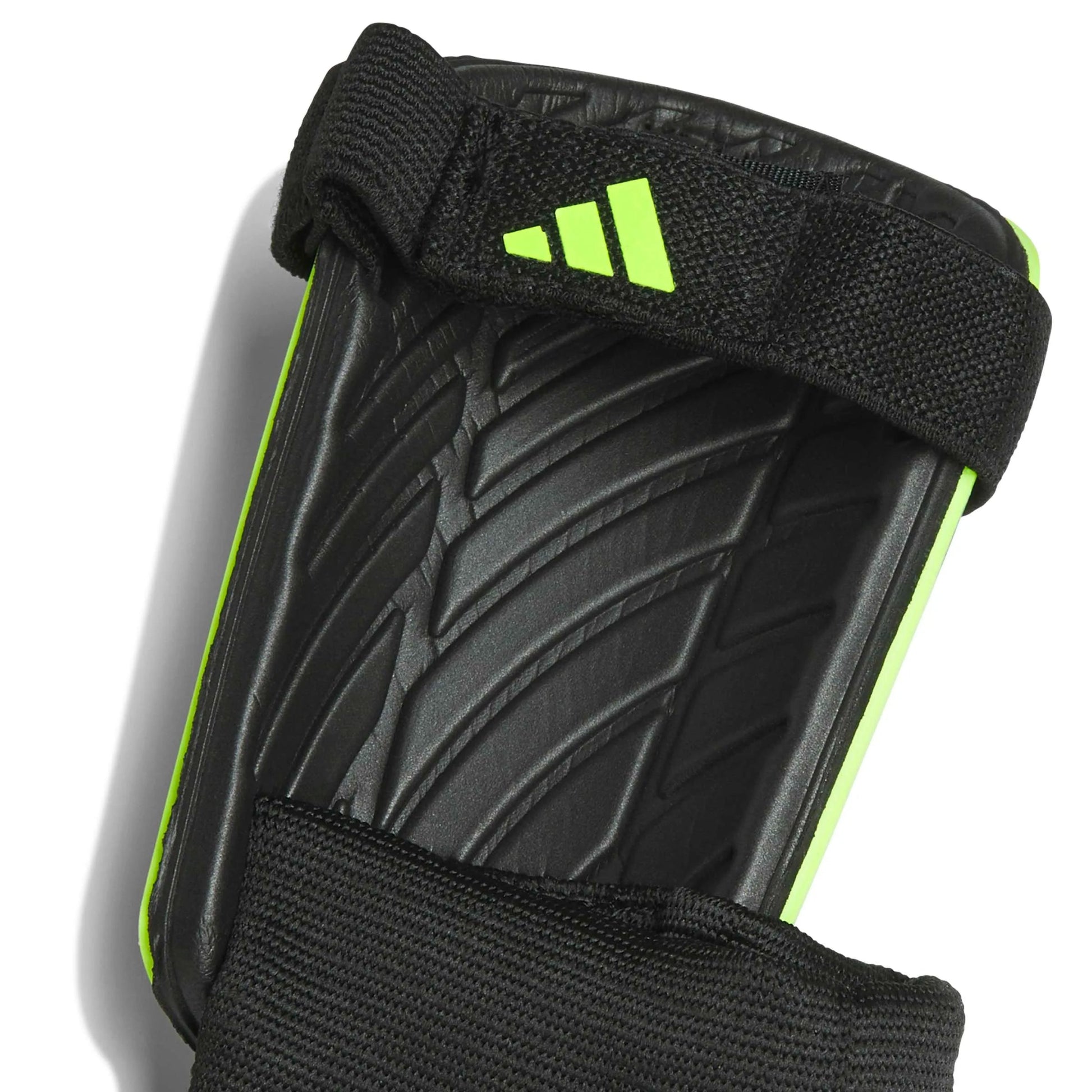 adidas Youth Tiro Match Shin Guards Lucid Lemon / Black (Detail 2)