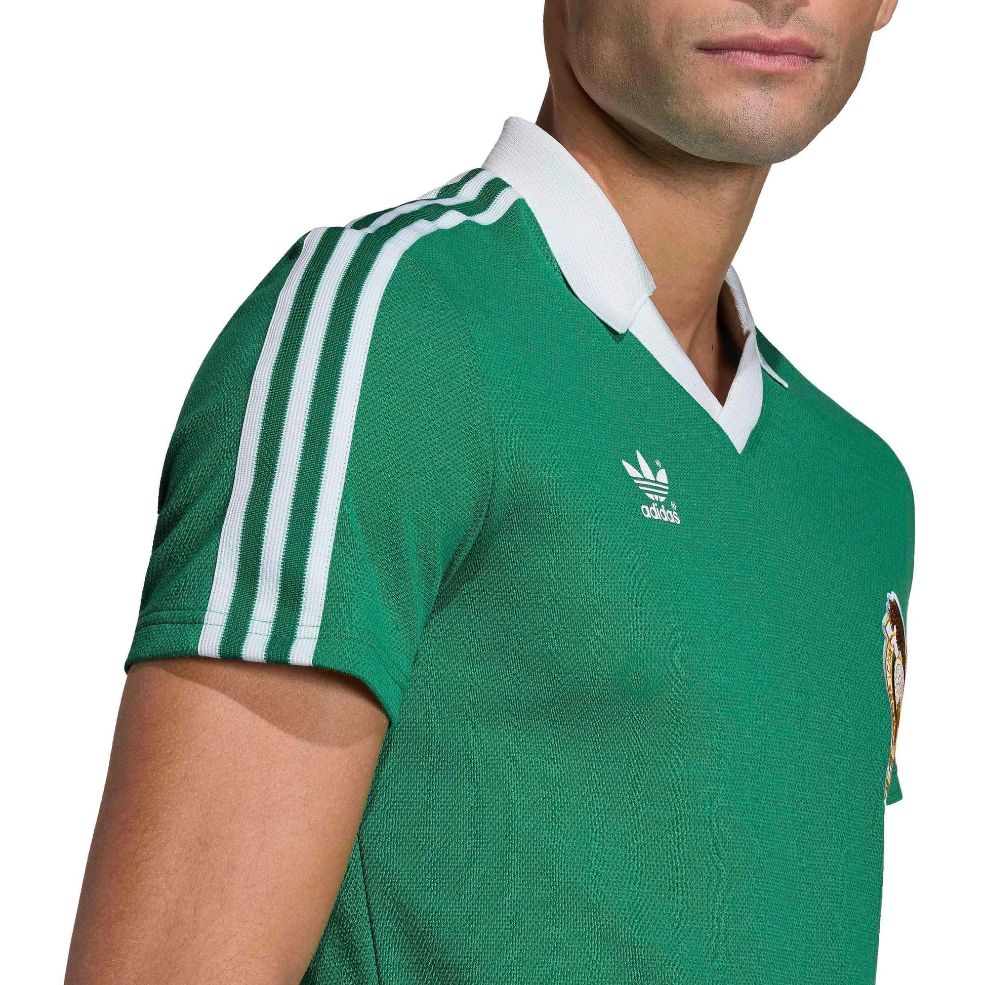 adidas 1986 Mexico Men's Retro Stadium Home Soccer Jersey (Detail 2)