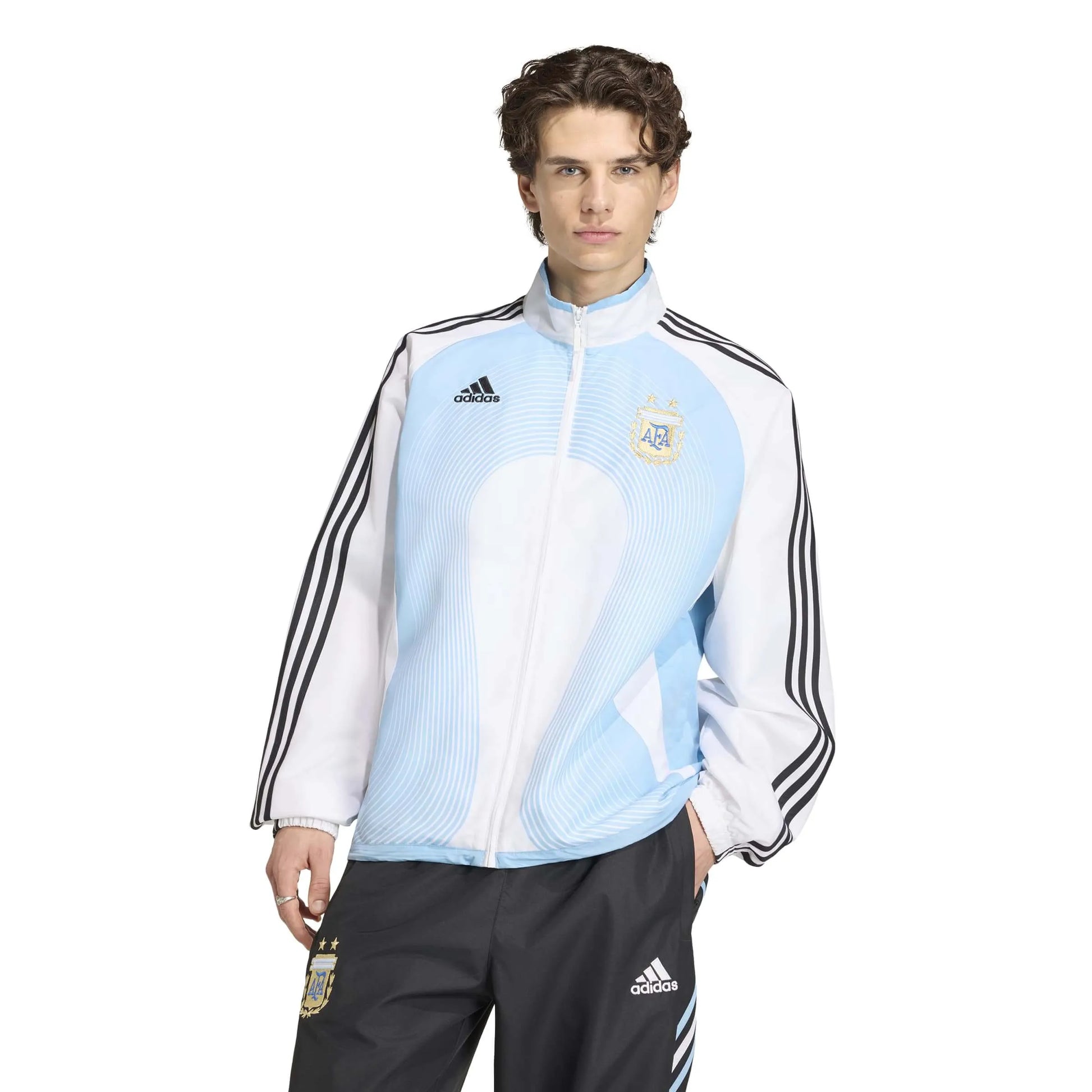 adidas 2006 Argentina Men's Retro Home Track Top (Model - Front)