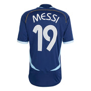 adidas 2006 Argentina Men's Retro Stadium Away Messi #10 Soccer Jersey (Back)