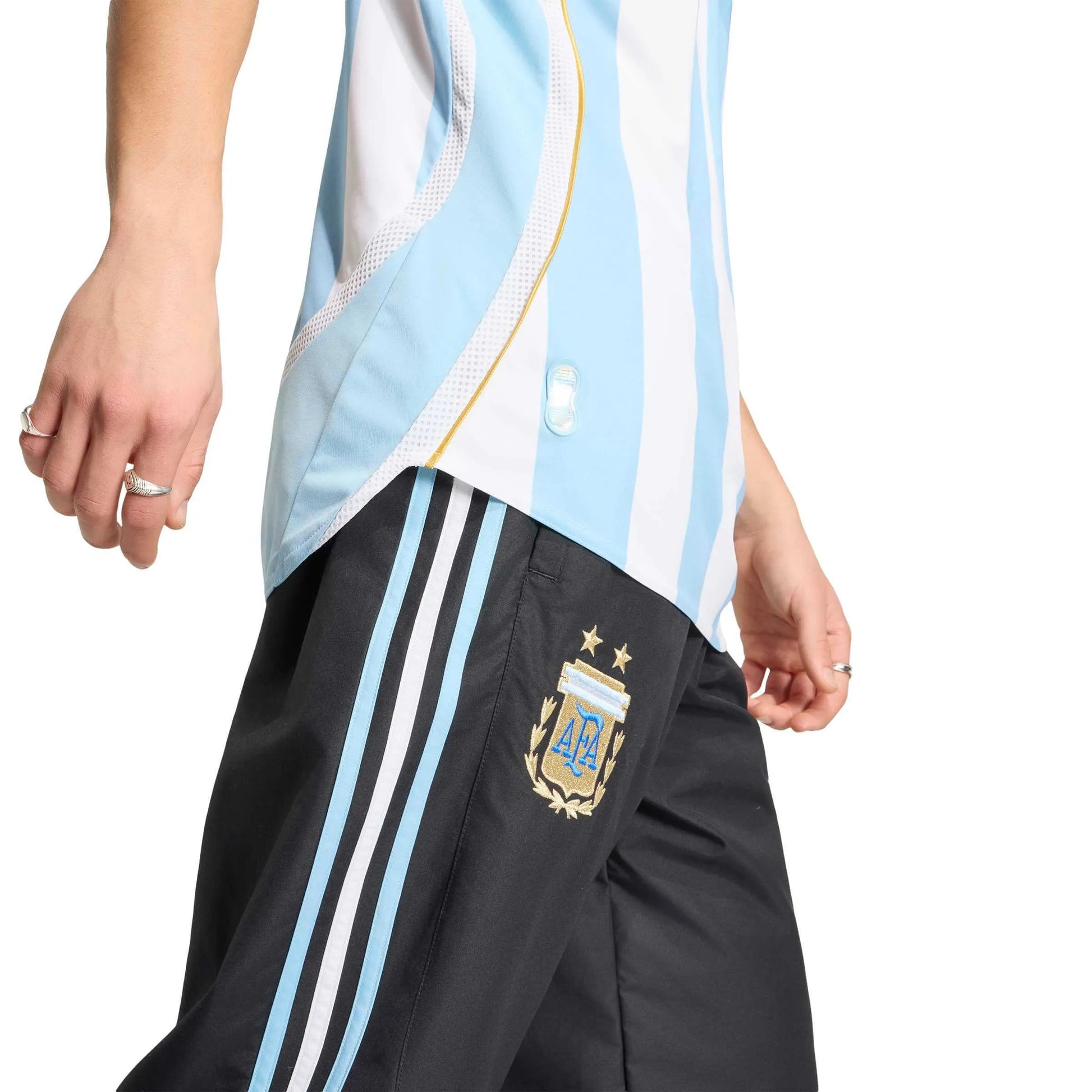 adidas 2006 Argentina Men's Retro Stadium Home Soccer Jersey (Detail 2)