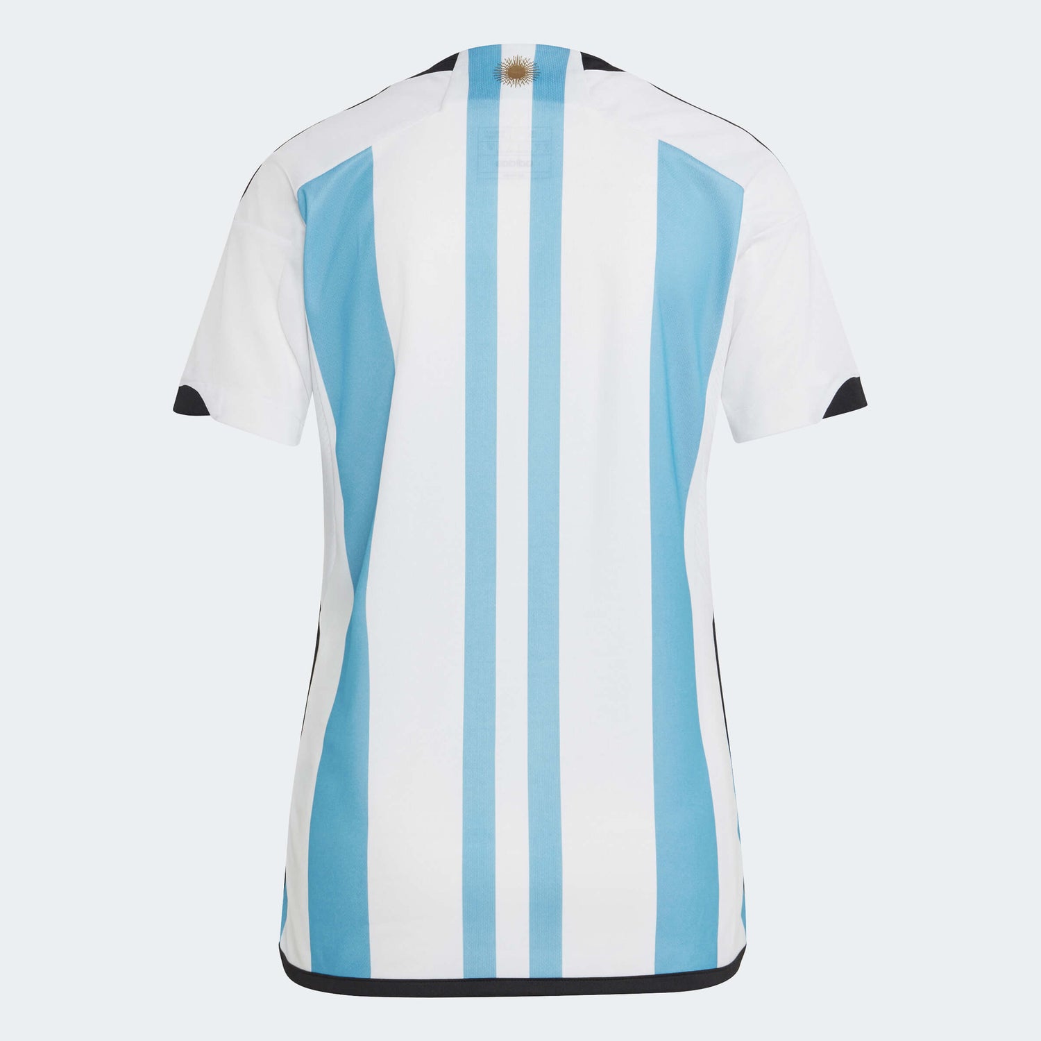 adidas 2022-23 Argentina Womens Home Jersey World Cup 3 Star - White - Light Blue (Back)