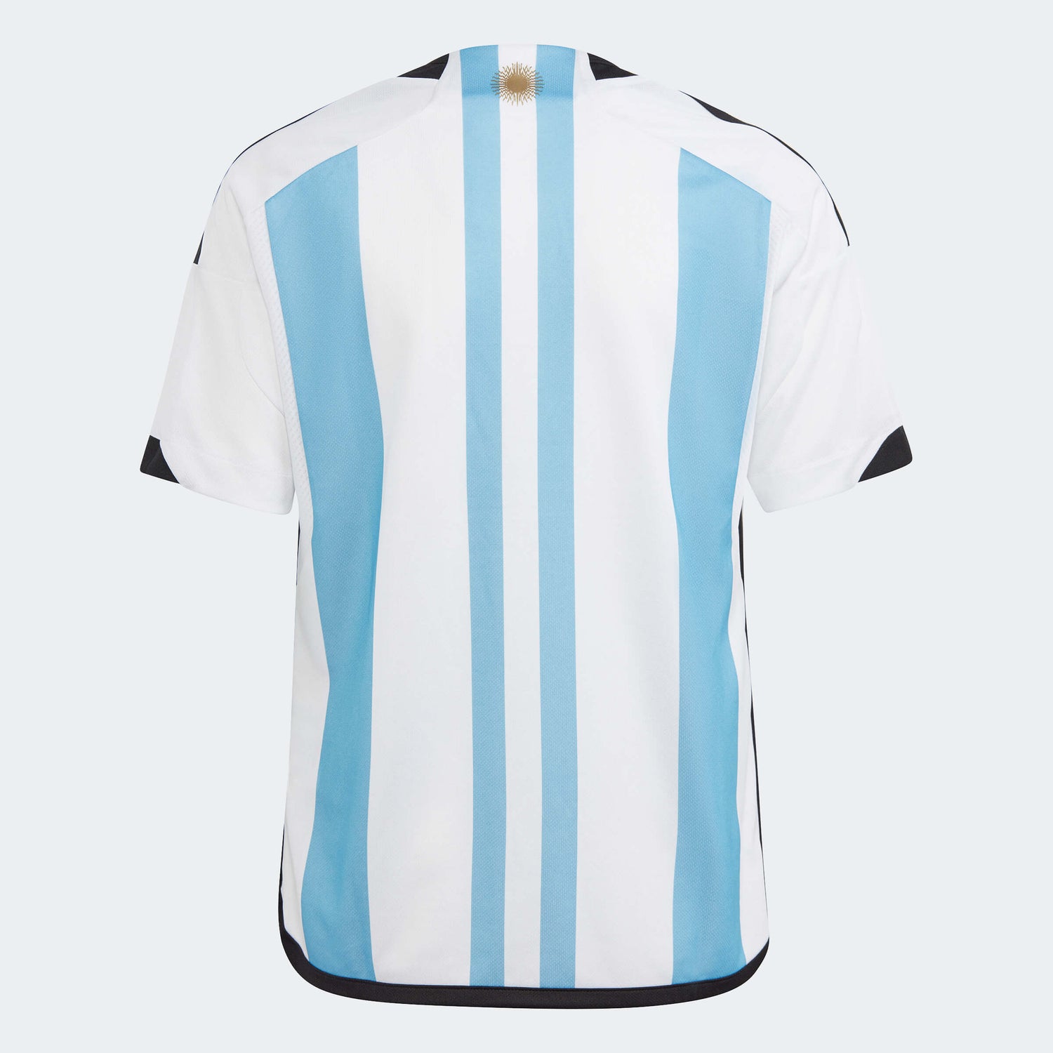 adidas 2022-23 Argentina Youth Home Jersey World Cup 3 Star (Back)