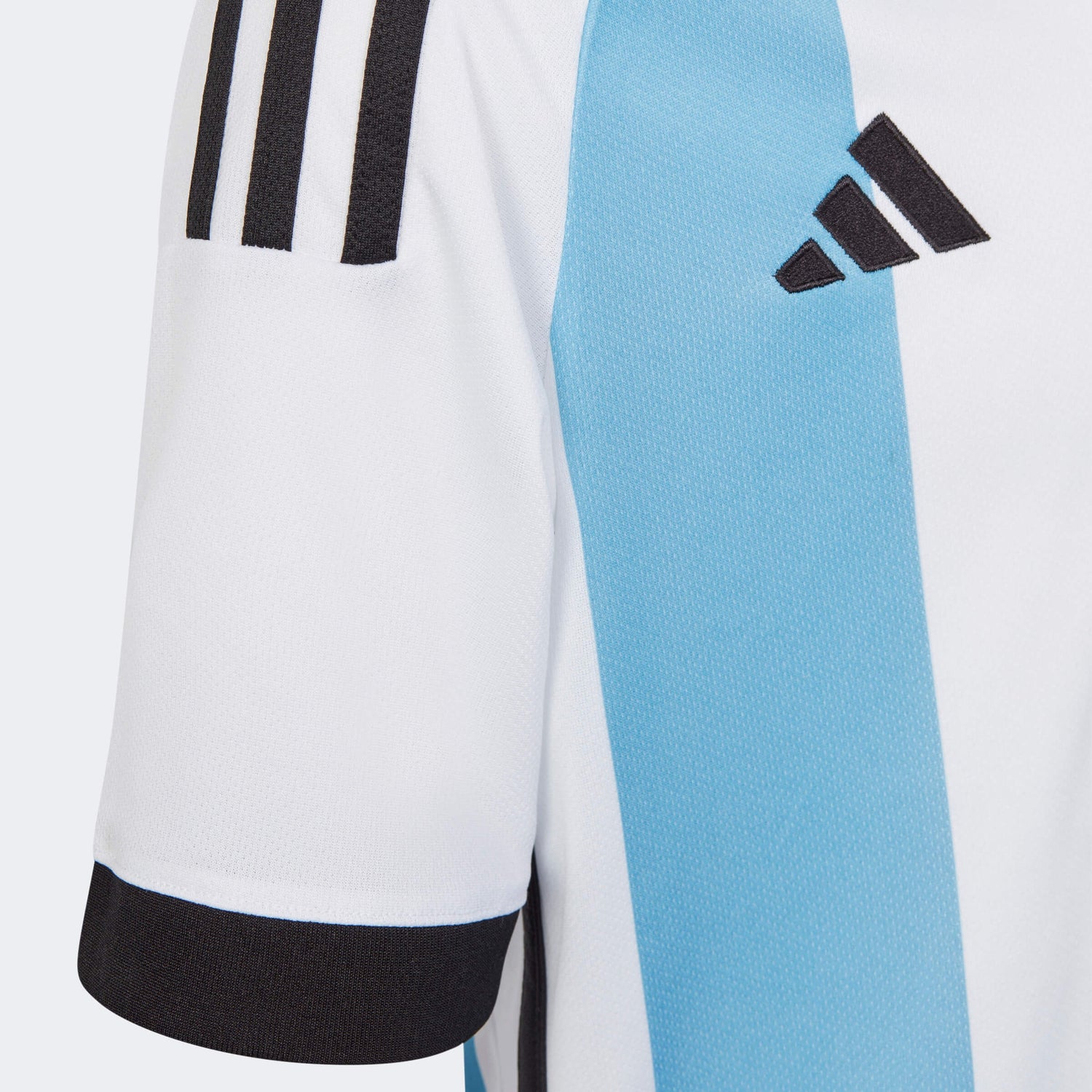 adidas 2022-23 Argentina Youth Home Jersey World Cup 3 Star (Detail 3)