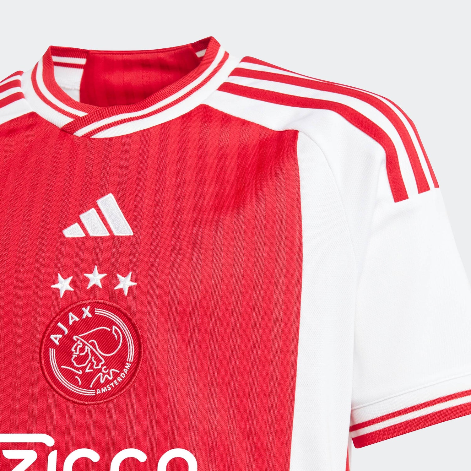 adidas 2023-24 Ajax Youth Stadium Home Jersey (Detail 1)