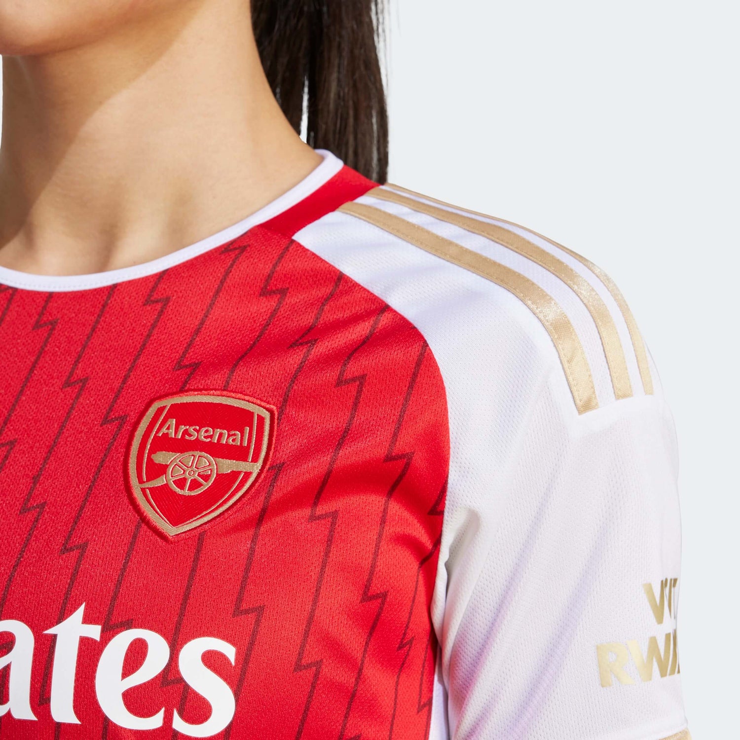 adidas 2023-24 Arsenal Women's Stadium Home Jersey (Detail 2)