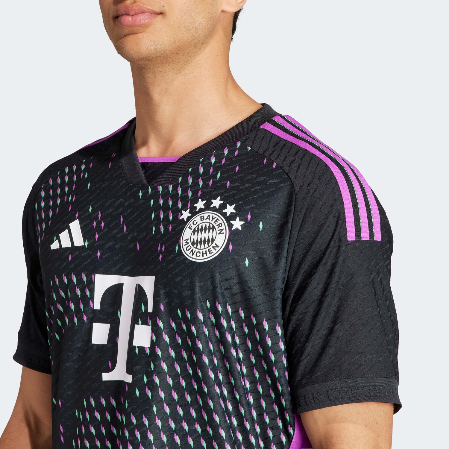 adidas 2023-24 Bayern Munich Men's Authentic Away Jersey (Detail 1)