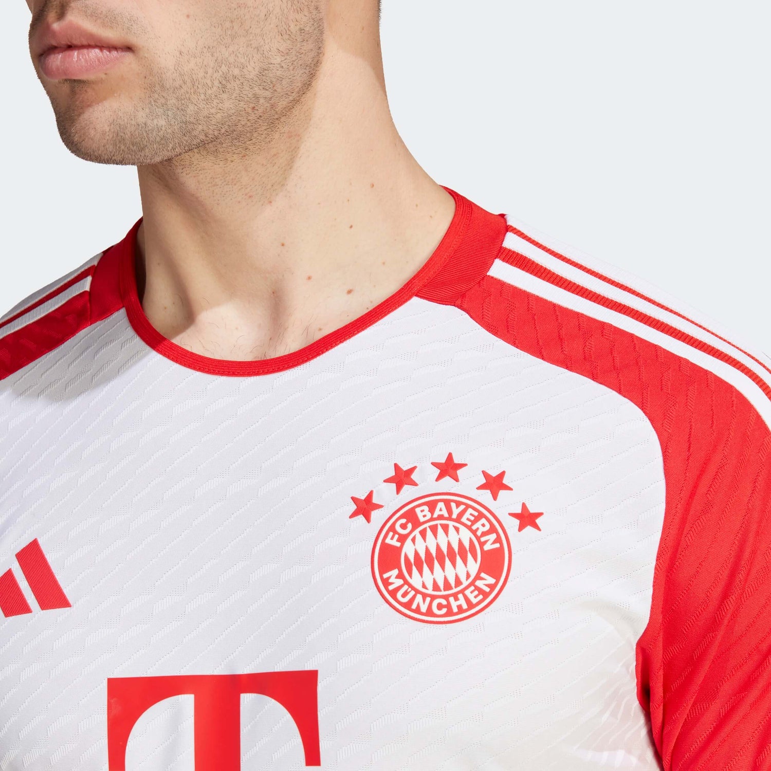 adidas 2023-24 Bayern Munich Men's Authentic Match Home Jersey (Detail 1)