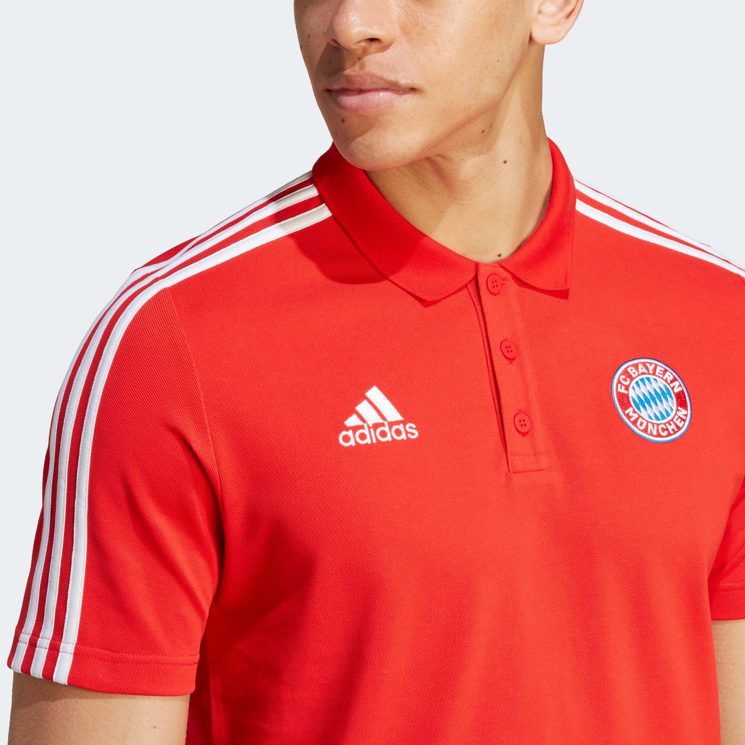 adidas 2023-24 Bayern Munich Men's DNA Polo Shirt (Detail 1)