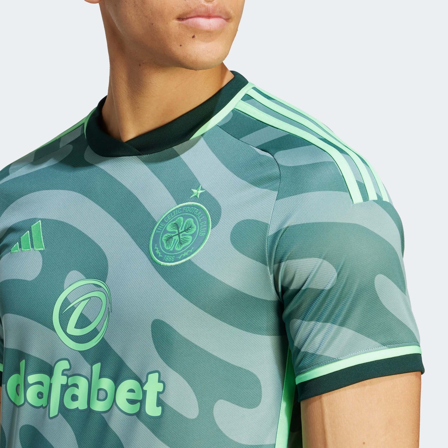 Adidas Celtic Mens 2023/24 Home Shirt with Long Sleeves