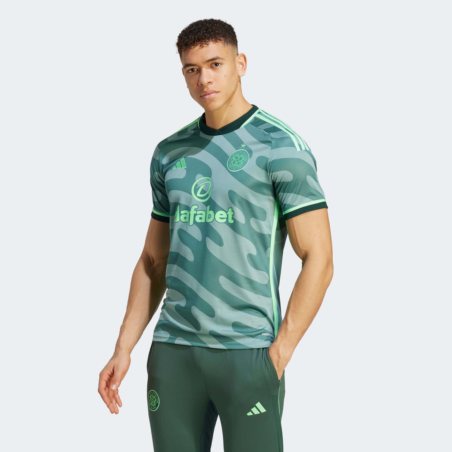 Green adidas Celtic FC 2023/24 Long Sleeve Home Shirt