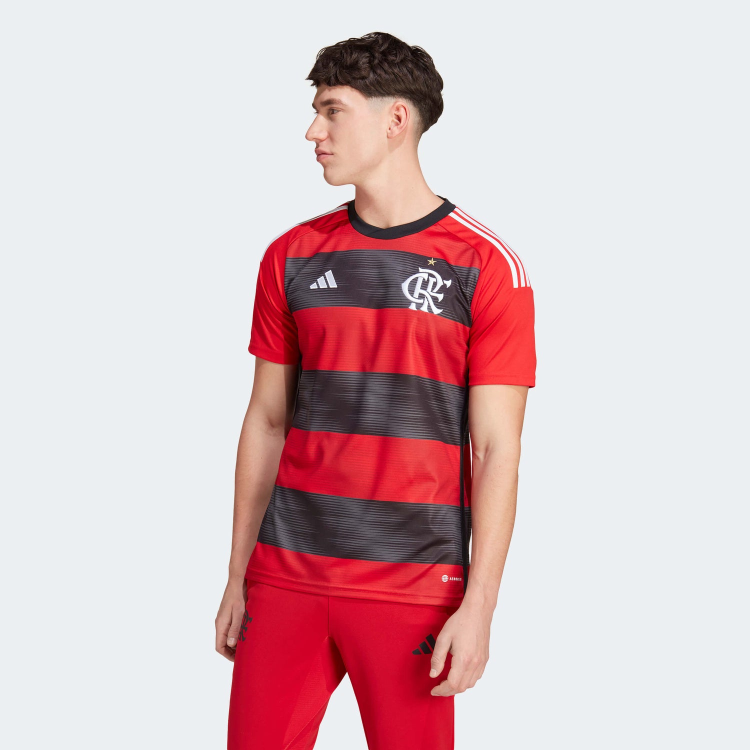 adidas 2023-24 Flamengo Men's Home Jersey (Model - Front)